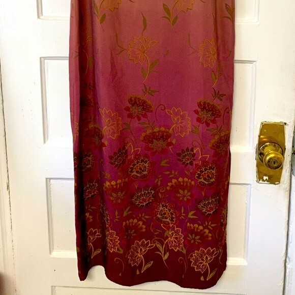 Jennifer Moore Long Floral Print Dress-Size 10 - Picture 3 of 7